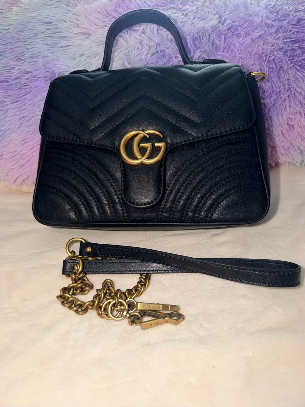Marmont Top Handle Shoulder Bag
